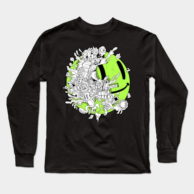 smile doodle Long Sleeve T-Shirt by setiaoneart